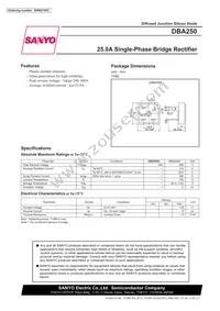 DBA250G Datasheet Cover