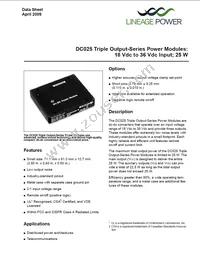 DC025ACL-M Datasheet Cover