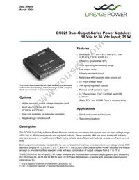 DC025CL-M Datasheet Cover