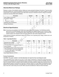 DC025CL-M Datasheet Page 2