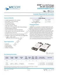 DCM3414V50M31C2T01 Datasheet Cover