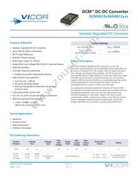 DCM3623T36G40C2M00 Datasheet Cover