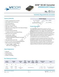 DCM3623T50T17A6M00 Datasheet Cover