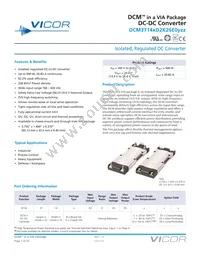 DCM3714VD2K26E0M01 Datasheet Cover