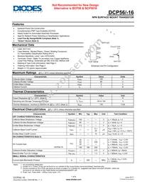 DCP56-13 Datasheet Cover