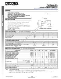 DCP68-25-13 Datasheet Cover