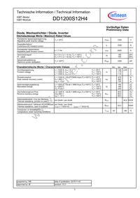 DD1200S12H4HOSA1 Datasheet Page 2