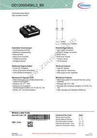 DD1200S45KL3B5NOSA1 Datasheet Cover