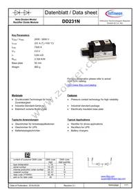 DD231N24KHPSA1 Datasheet Cover