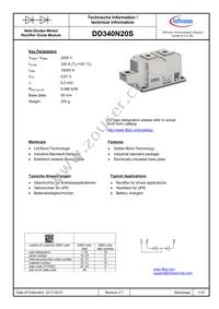 DD340N20SHPSA1 Datasheet Cover