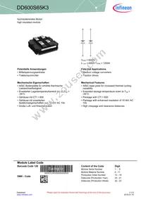 DD600S65K3NOSA1 Datasheet Cover