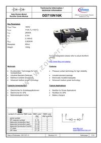 DD710N16KHPSA2 Datasheet Cover