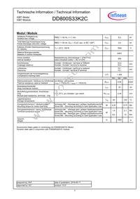 DD800S33K2CNOSA1 Datasheet Page 2