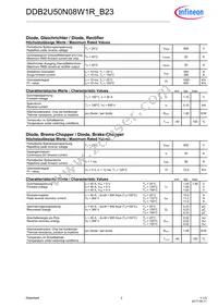 DDB2U50N08W1RB23BOMA2 Datasheet Page 2