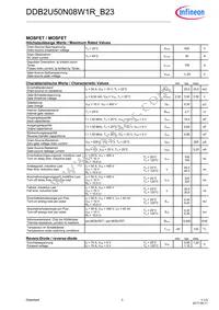 DDB2U50N08W1RB23BOMA2 Datasheet Page 3