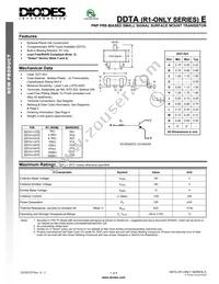 DDTA125TE-7-F Datasheet Cover