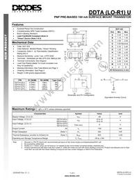 DDTA142JU-7-F Datasheet Cover