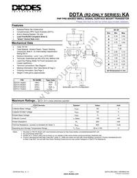 DDTA144GKA-7-F Datasheet Cover