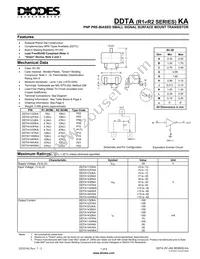 DDTA144WKA-7-F Datasheet Cover