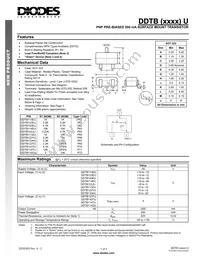 DDTB143EU-7-F Datasheet Cover