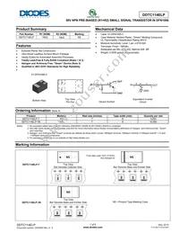 DDTC114ELP-7 Datasheet Cover