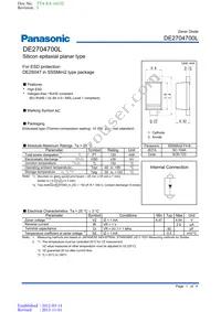 DE2704700L Datasheet Cover