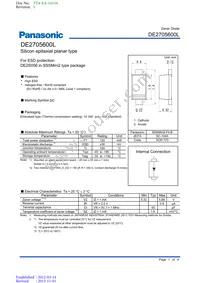 DE2705600L Datasheet Cover