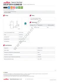 DE2F3KH103MB3B Datasheet Cover