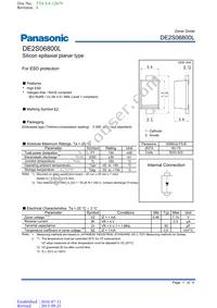 DE2S06800L Datasheet Cover