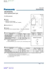 DE2S08200L Datasheet Cover