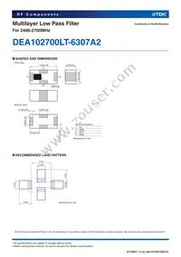 DEA102700LT-6307A2 Datasheet Page 2