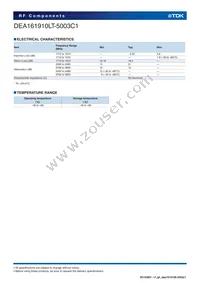 DEA161910LT-5003C1 Datasheet Page 3