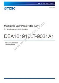 DEA161910LT-9031A1 Cover