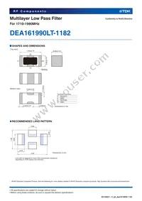 DEA161990LT-1182 Datasheet Page 2