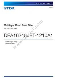 DEA162450BT-1210A1 Datasheet Cover