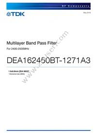 DEA162450BT-1271A3 Datasheet Cover