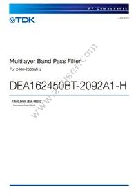 DEA162450BT-2092A1-H Datasheet Cover