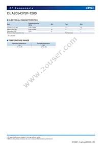 DEA205437BT-1200 Datasheet Page 3