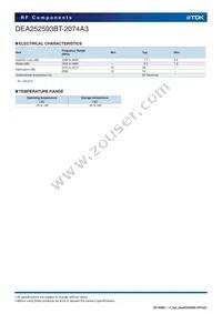 DEA252593BT-2074A3 Datasheet Page 3