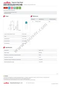 DECB33J221KC4B Datasheet Cover