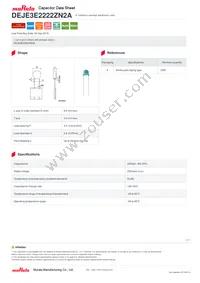 DEJE3E2222ZN2A Datasheet Cover