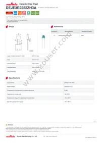 DEJE3E2222ZN3A Datasheet Cover