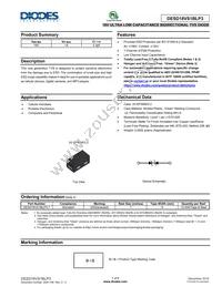 DESD18VS1BLP3-7 Datasheet Cover