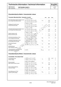 DF200R12KE3HOSA1 Datasheet Page 2