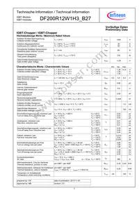 DF200R12W1H3B27BOMA1 Datasheet Page 3