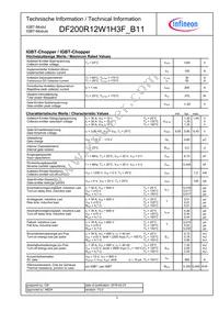 DF200R12W1H3FB11BPSA1 Datasheet Page 3