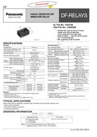 DF2E-L2-DC9V Datasheet Cover