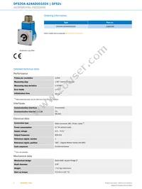 DFS20A-A2AAD001024 Datasheet Page 2