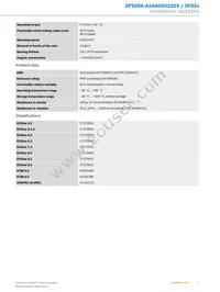 DFS20A-A2AAD001024 Datasheet Page 3