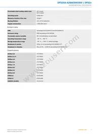 DFS20A-A2BAC000300 Datasheet Page 3